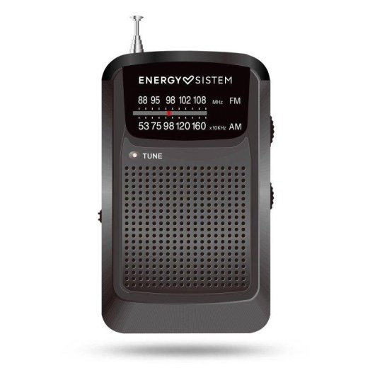 Radio Energy Sistem portátil AM/FM con salida minijack y batería AAA 50 h