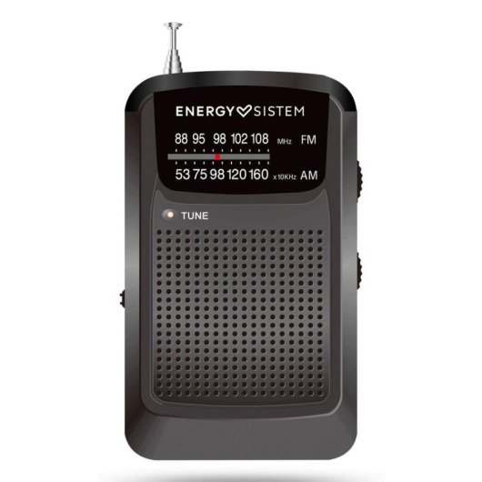Radio Energy Sistem portátil AM/FM con salida minijack y batería AAA 50 h