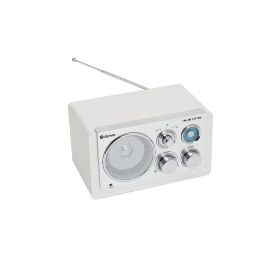 Radio Denver TR-63W Analogique AM FM 15 W Blanc