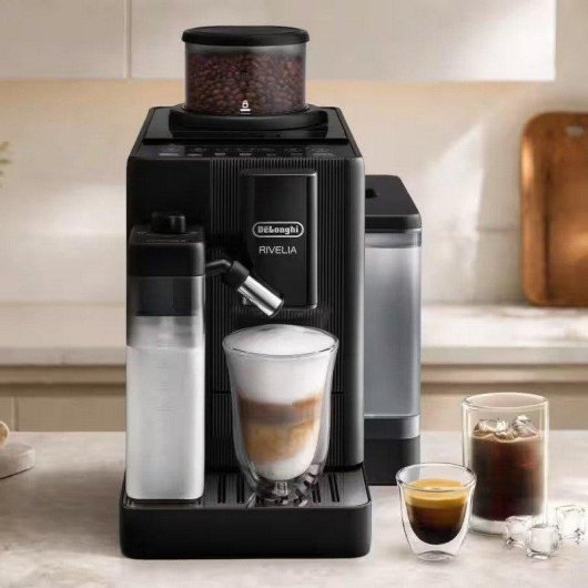 Cafetière superautomatique DeLonghi Rivelia Start Onyx Black 1,4L 15 Bars