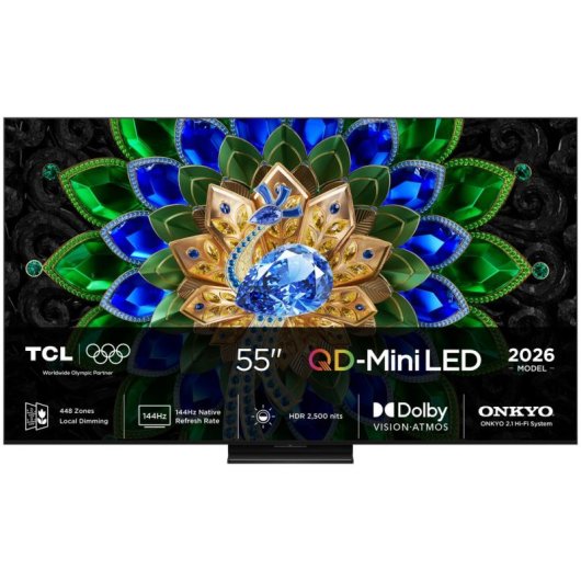 TV TCL Mini LED 55A400U 55" 4K UltraHD 144Hz Smart TV Google TV Dolby Vision