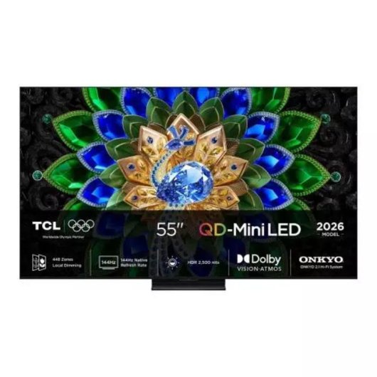 TV TCL Mini LED 55A400U 55" 4K UltraHD 144Hz Smart TV Google TV Dolby Vision