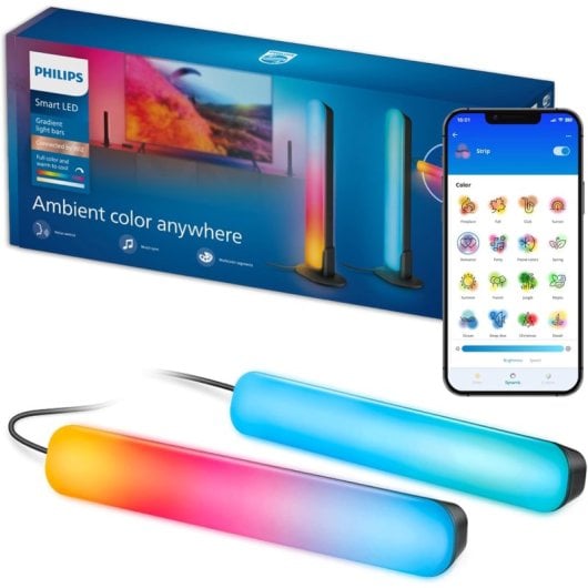 Barre LED intelligente Philips Smart Lighting RGBIC WiFi App WiZ Connect