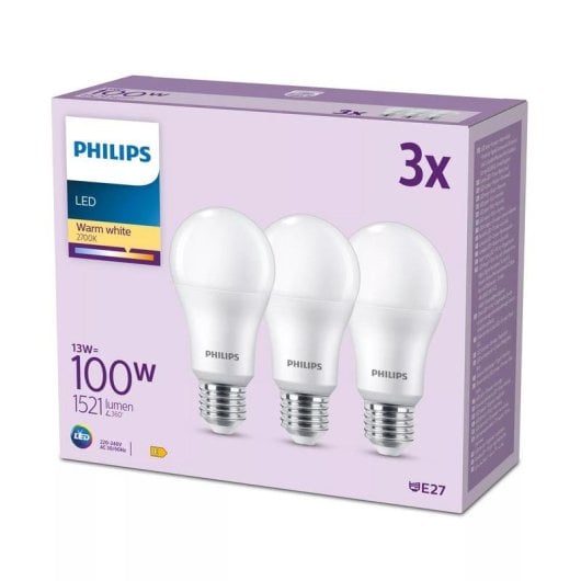 Bombilla LED Philips 13W E27 2700K 1521lm