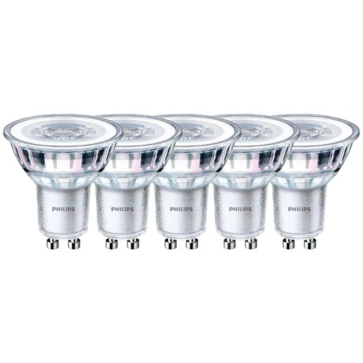 Ampoule LED Philips GU10 4,6W 2700K 355 lm Lot de 5