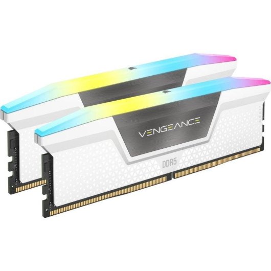Memoria RAM Corsair Vengeance RGB 32GB 2x16GB DDR5 6000MHz CL38 AMD EXPO Blanco