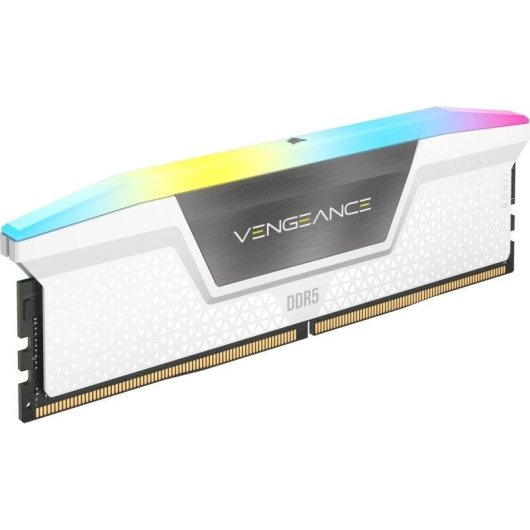 Memoria RAM Corsair Vengeance RGB 32GB 2x16GB DDR5 6000MHz CL38 AMD EXPO Blanco