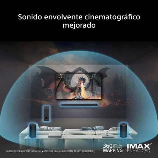 Soundbar Sony Bravia Theatre Rear 9 6.0 180W Kabellos Schwarz Dolby Atmos