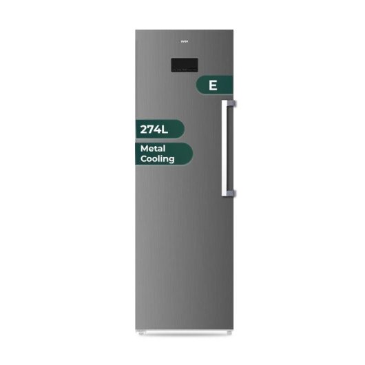 Congelador Vertical Svan 274l No Frost Inverter Inox Display LED