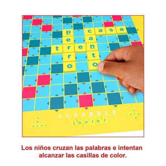 Scrabble Junior Mattel Juego de Mesa Familiar para Niños (6-10 años)