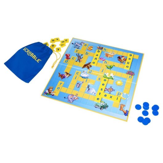 Scrabble Junior Mattel Juego de Mesa Familiar para Niños (6-10 años)