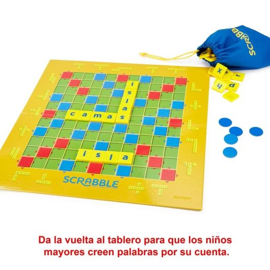 Scrabble Junior Mattel Juego de Mesa Familiar para Niños (6-10 años)