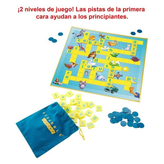 Scrabble Junior Mattel Juego de Mesa Familiar para Niños (6-10 años)