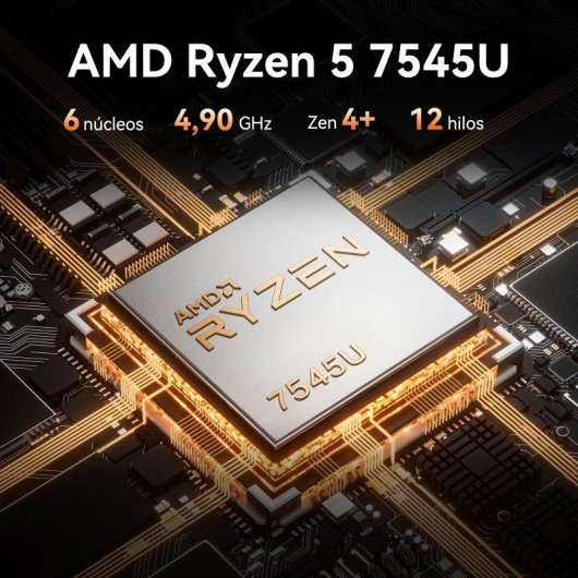 Mini PC GEEKOM A7 AMD Ryzen 5 7545U 16GB 500GB SSD Radeon 740M Windows 11 Pro