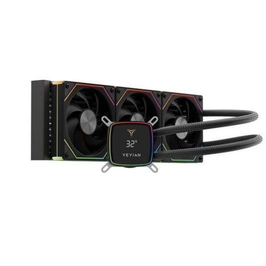 Refrigeración líquida Yeyian Cryostar 360 395x120x27 mm 3 ventiladores ARGB