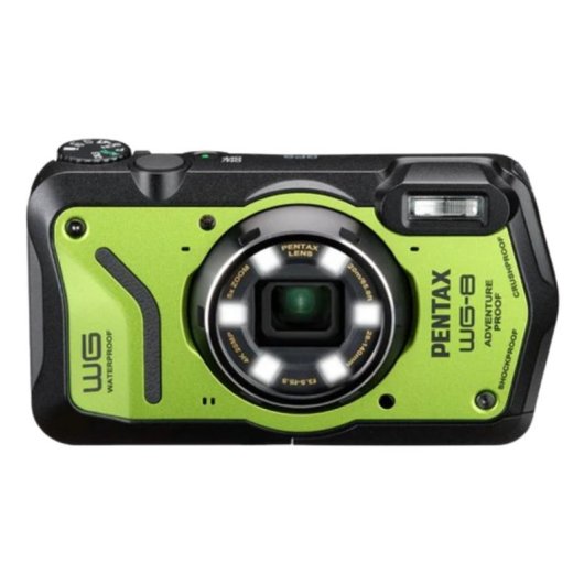 Câmara Compacta Pentax WG-8 20MP Zoom 5x 4K Submersível Verde