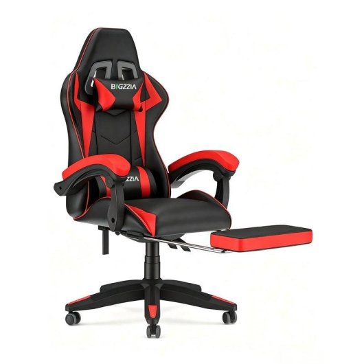 Chaise Gaming Naspaluro Repose-pieds Ergonomique 90 Degres