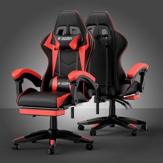 Chaise Gaming Naspaluro Repose-pieds Ergonomique 90 Degres