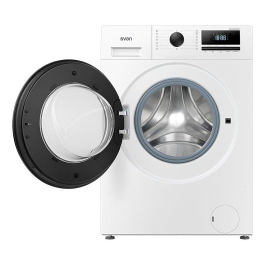 Lavadora Svan OL62ADW00 Carga Frontal 6 Kg 1200 rpm A Blanca Display Vapor