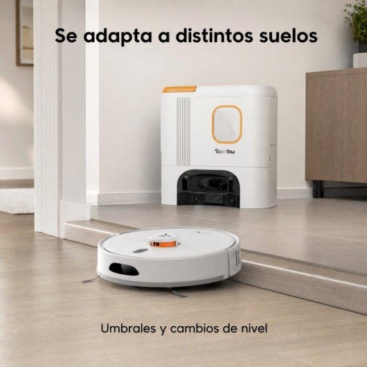 Robot Aspirador y Fregasuelos Teendow D20s Max+ con Autovaciado Navegación LDS 6000 Pa