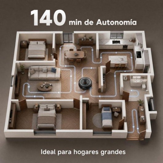 Robot Aspirador y Fregasuelos Teendow D10S MAX con Autovaciado Navegación LiDAR 4500 Pa Control por voz