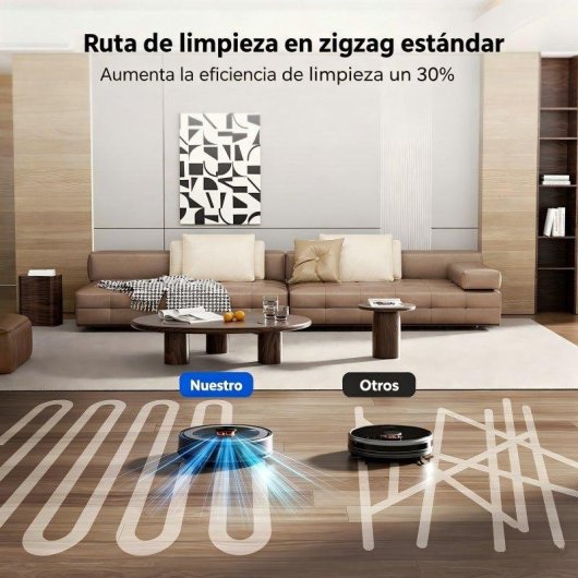 Robot Aspirador y Fregasuelos Teendow D10S MAX con Autovaciado Navegación LiDAR 4500 Pa Control por voz