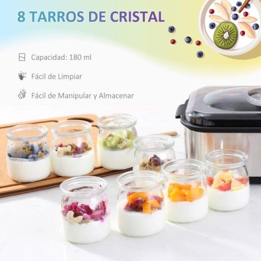 Yoguriera Welltin 25W 1,44L 8 barattoli