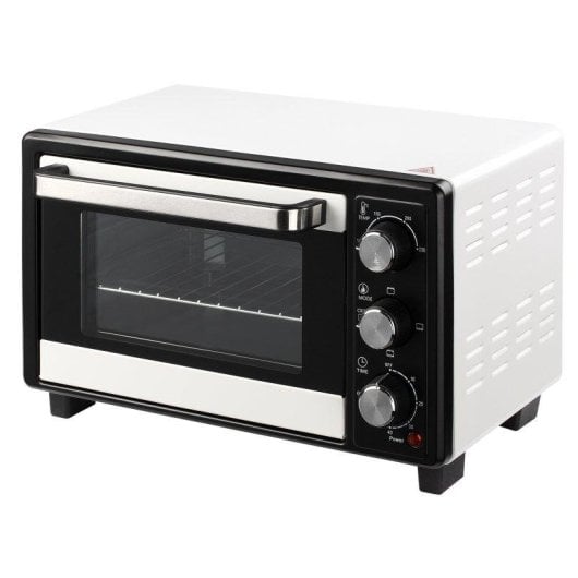 Mini Forno Welltin T1008-01-01146 16L 1400W Temporizador 3 Modos Branco e Preto