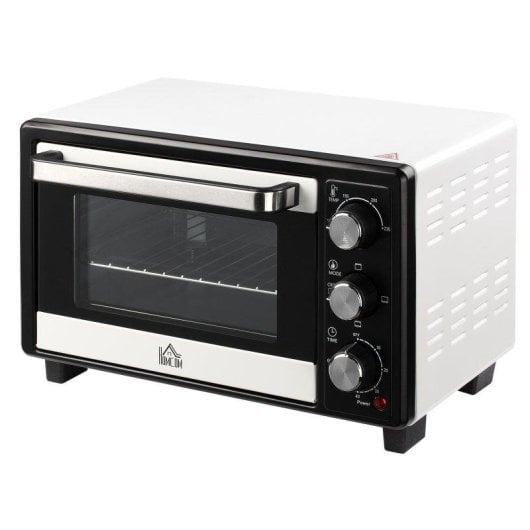 Mini Forno Welltin T1008-01-01146 16L 1400W Temporizador 3 Modos Branco e Preto