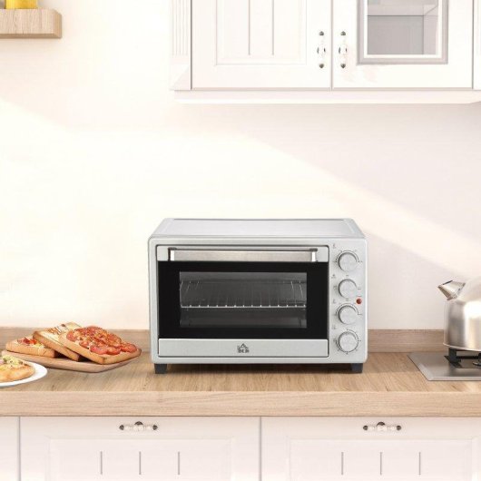 Horno Sobremesa Welltin 800-087SR 32L 52cm 1600W Plata