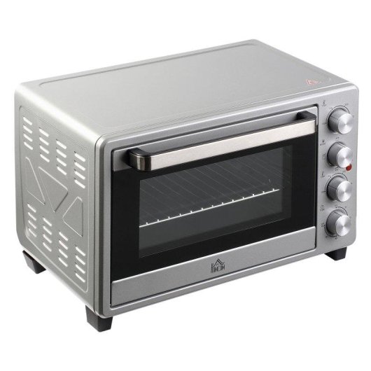 Horno Sobremesa Welltin 800-087SR 32L 52cm 1600W Plata