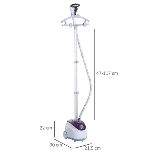 Plancha Vapor Vertical Welltin 853-012 1950W 1.8L 11 Temperaturas
