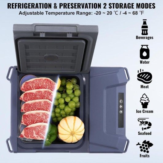Nevera Portátil Autrucker 9L Compresor Coche Camping Autocaravana Control Bluetooth