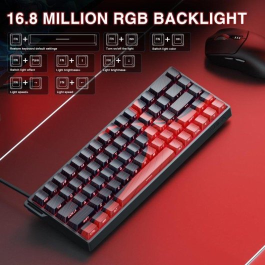 Clavier Aula WIN68 HE MAX Magnétique Compact 60% 8000Hz RGB Ajustable