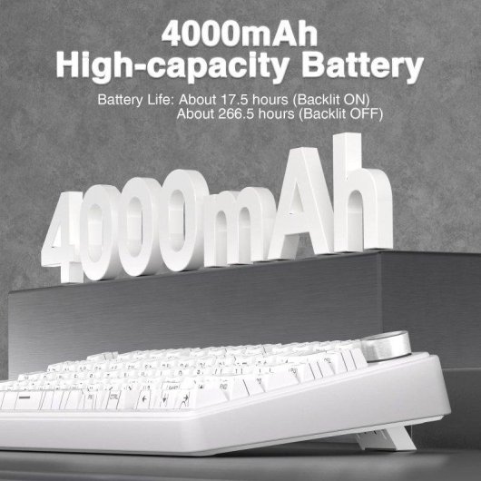 Clavier Aula F75 Gaming Tri-mode 4000mAh Hot-swappable RGB PBT compact