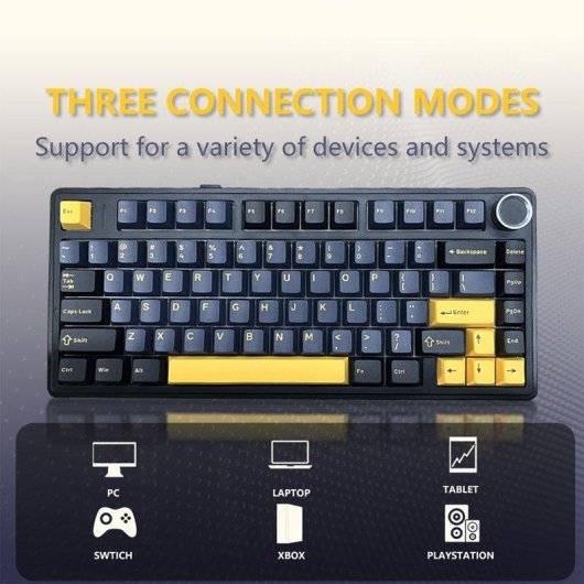 Clavier Aula F75 75% compact sans fil Hot-swap RGB 4000mAh