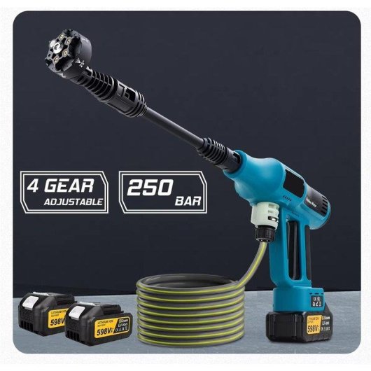 Hidrolimpiadora Inalámbrica Autrucker 250 Bar Motor Sin Escobillas 4 Velocidades