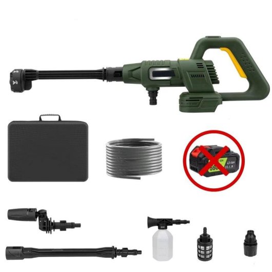 Lavadora Autrucker 200 bar Sin Escobillas Pantalla Digital Compatible Makita 18V