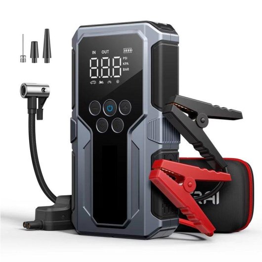 Avviatore Auto Autrucker 1500A Inflatore 150Psi Power Bank 55,5Wh