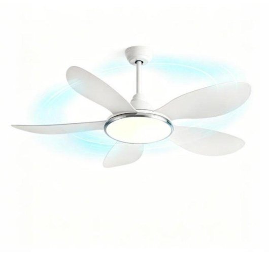 Ventilateur de Plafond avec Lumière Autrucker 54'' ABS 6 Vitesses Télécommande 3 Modes LED