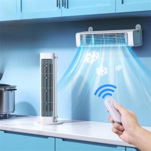 Ventilador Torre Sin Aspas Autrucker 7W 3 Velocidades Ultra Silencioso Recargable con Mando