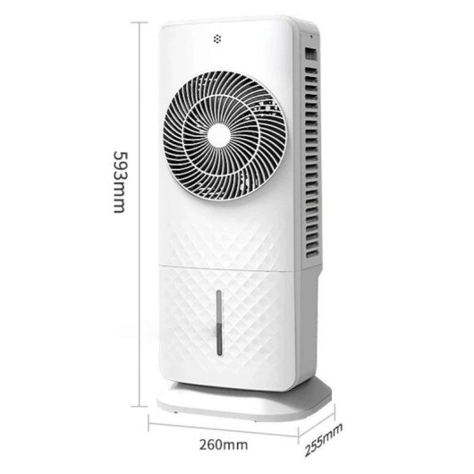 Enfriador de Aire 3 en 1 Autrucker 65W 3 Velocidades Humidificador con Depósito 5,5L Oscilante