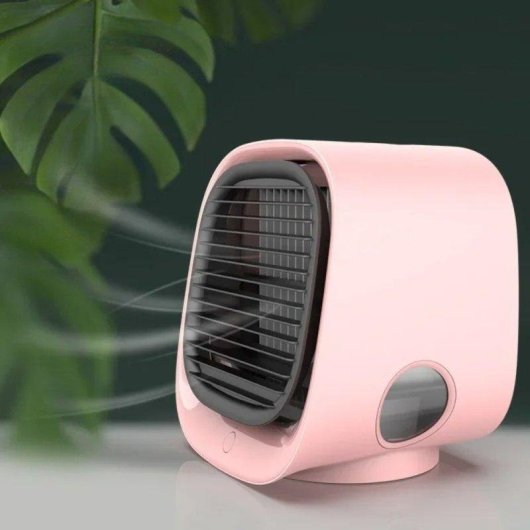 Mini Ventilateur Brumisateur USB Autrucker 5W 3 Vitesses Sécurité Compact Rose