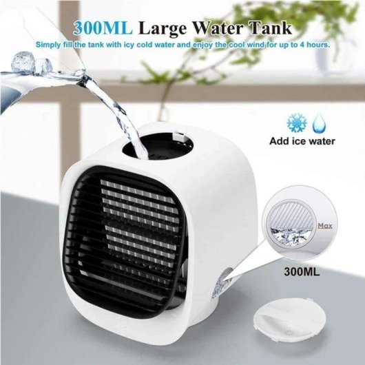 Mini Ventilateur Brumisateur USB Autrucker 5W 3 Vitesses Sécurité Compact Rose