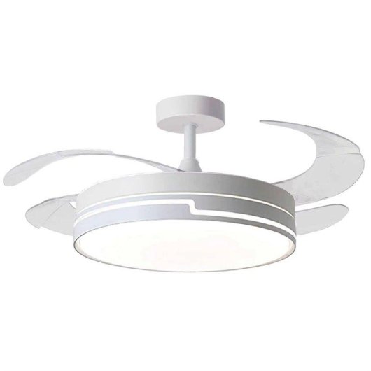 Ventilateur de Plafond avec Lumière Autrucker 36W 6 Vitesses Pales Rétractables Moteur DC Télécommande