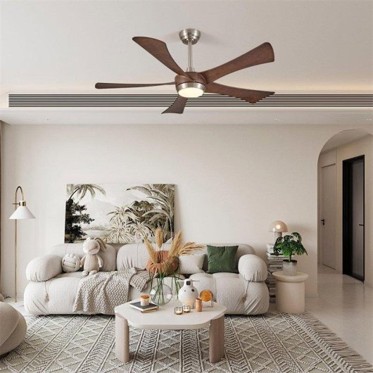Ventilatore da Soffitto con Luce Autrucker 52" 132cm LED 3000K-6000K Telecomando Silenzioso