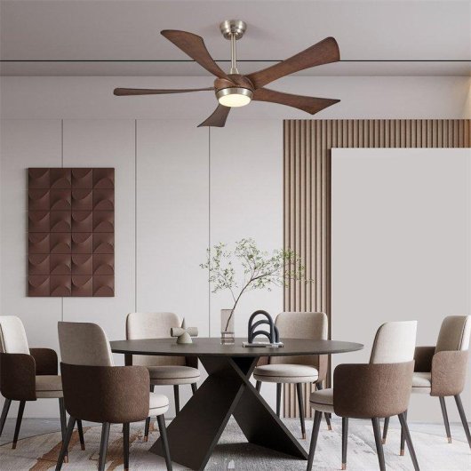 Ventilatore da Soffitto con Luce Autrucker 52" 132cm LED 3000K-6000K Telecomando Silenzioso