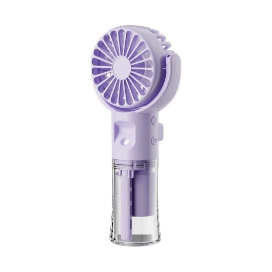 Mini-Handventilator mit Sprühfunktion Autrucker 4 Stufen USB-C 25ml Lila