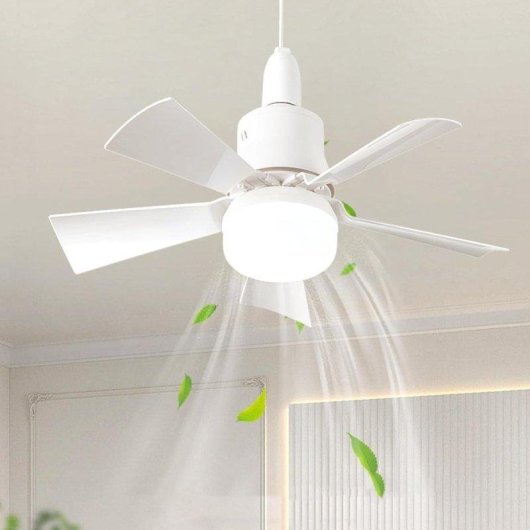 Deckenventilator mit Licht Autrucker E27 5 Flügel 3 Stufen Fernbedienung