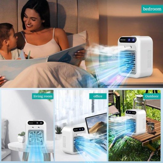 Mini Ventilatore Portatile Autrucker 500ml 2 Velocità Nebulizzatore Batteria 1800mAh
